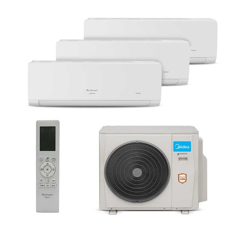 Ar Condicionado Multi Split Inverter Springer Midea HW 36.000 BTUs (2 Evap 12.000 e 1 Evap 18.000) Quente/Frio 220V Monofásico