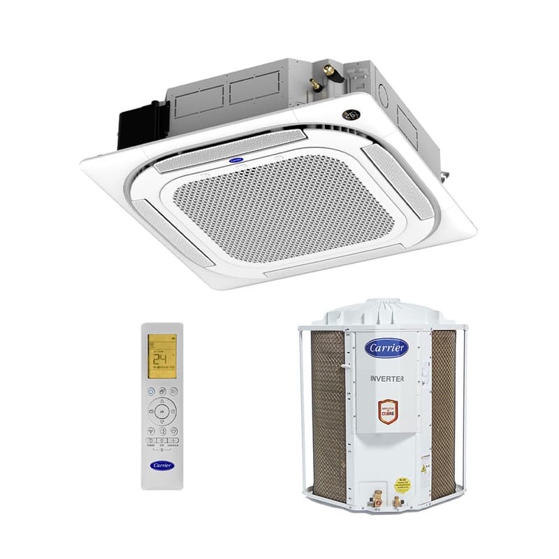 Ar Condicionado Split Cassete 4 Vias - Inverter R-32 - Carrier - 36.000 BTUs - Frio - 220V Monofásico