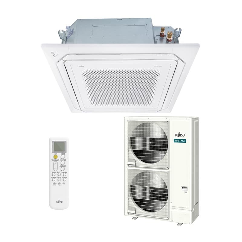 Ar Condicionado Split Cassete 4 Vias - Inverter R-32 - Fujitsu Airstage - 52.000 BTUs - Quente/Frio - 220V Monofásico
