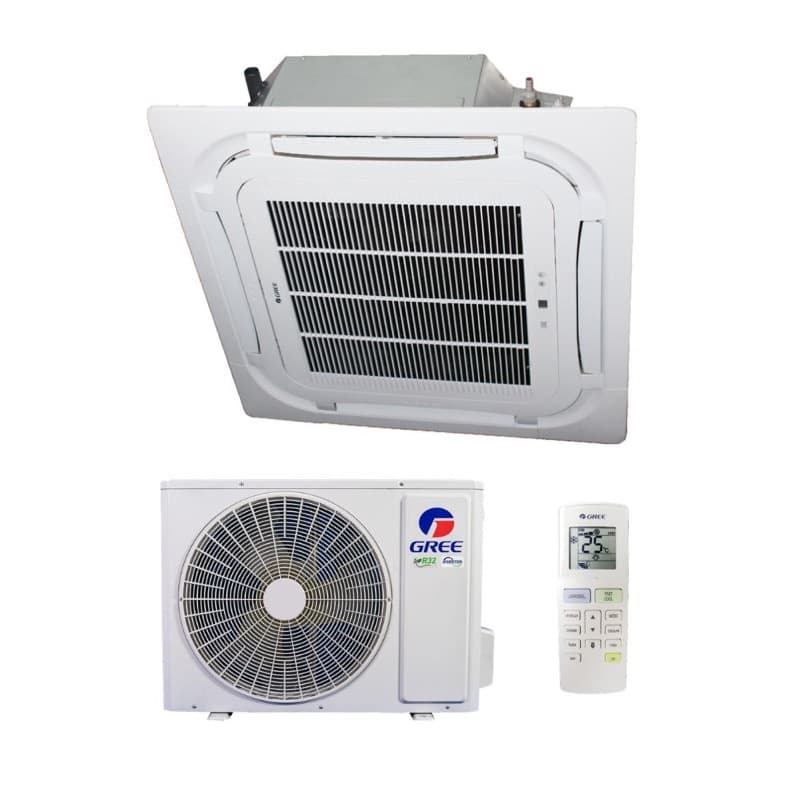 Ar Condicionado Split Cassete 4 Vias - Inverter R-32 - Gree - G-prime Compact - 24.000 BTUs - Frio - 220V Monofásico