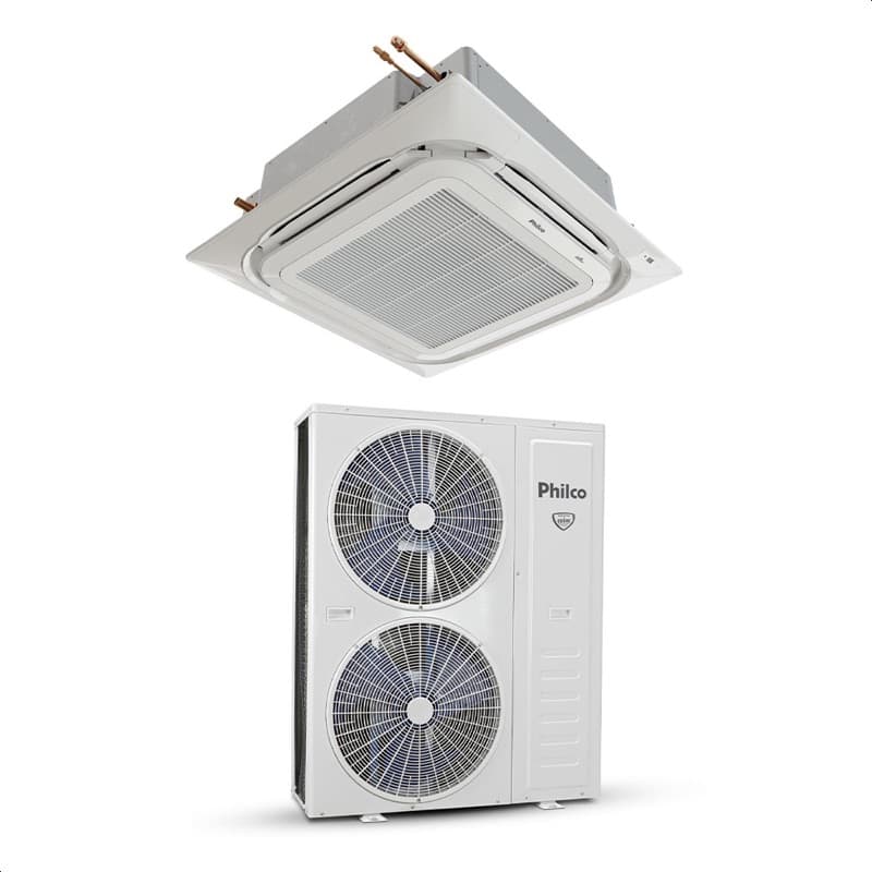 Ar Condicionado Split Cassete 4 Vias - Inverter R-32 - Philco - 55.000 BTUs - Frio - 220V Monofásico