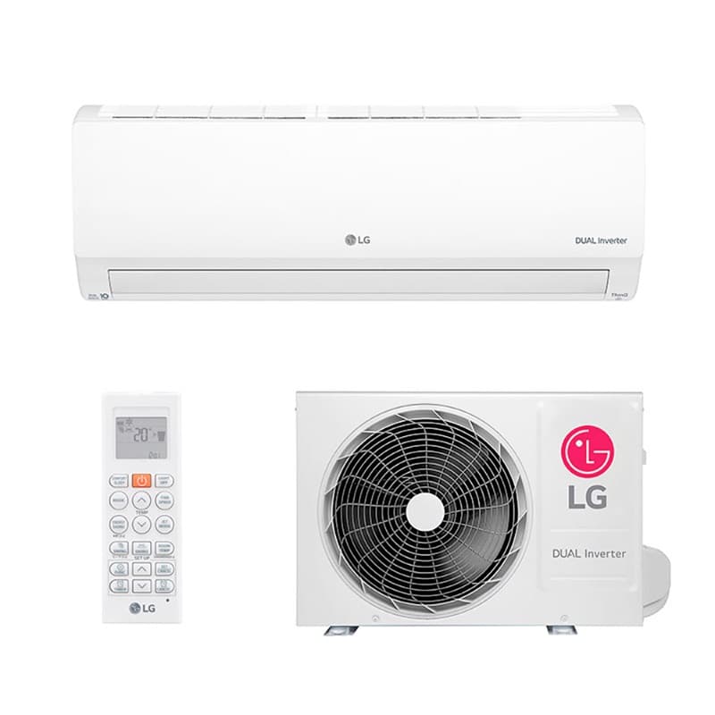 Ar Condicionado Split Hi Wall - Inverter R-32 - LG - Dual Inverter Voice +AI - 9.000 BTUs - Frio - 220V, unidade evaporadora e condensadora