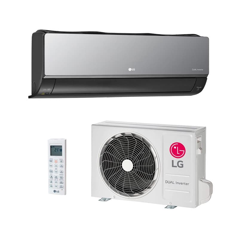 Ar Condicionado Split Hi Wall - Inverter R-32 - LG - Dual Inverter Voice +AI ARTCOOL - 18.000 BTUs - Quente/Frio - 220V, unidade evaporadora e condensadora