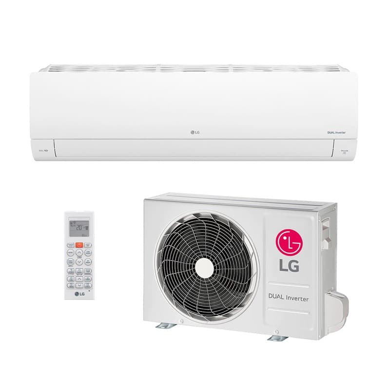 Ar Condicionado Split Hi Wall - Inverter R-32 - LG - Dual Voice AI+ - 15.000 BTUs - Frio - 220V, unidade evaporadora e condensadora
