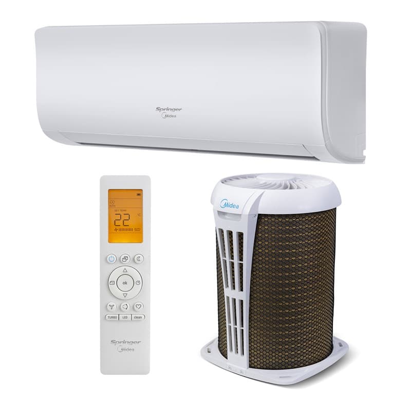 Ar Condicionado Split Hi Wall - On/Off R-32 - Springer Midea - Airvolution - 30.000 BTUs - Frio - 220V Monofásico